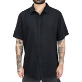 Camisa Manga Curta Preta