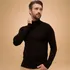 Camisa Manga Longa Cacharrel Masculino Gola Alta Canelado