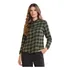Camisa Manga Longa Feminina Flanelada Xadrez Inverno