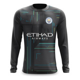 Camisa Manga Longa Futebol Manchester City Haaland Goleiro#