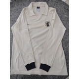 Camisa Manga Longa Nike Corinthians 1914 Branca 100  Algodão