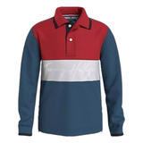 Camisa Manga Longa Tommy Hilfiger Original Polo Infantil 