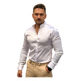 Camisa Masculina Acetinada Gola