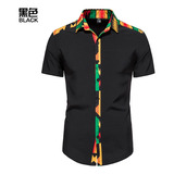 Camisa Masculina Africana Reunion
