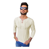 Camisa Masculina Bata Ilhos