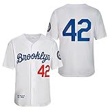 Camisa Masculina De Beisebol Black Legend Número 42 Vintage Bordada Retrô Lightsout, Branco, G