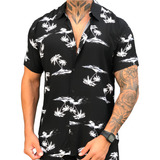 Camisa Masculina Floral Listrada