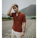 Camisa Masculina Manga Curta