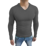 Camisa Masculina Slim Capuz