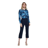 Camisa Ml Slim Estampada