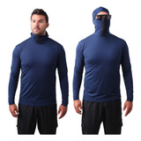 Camisa Ninja Proteção Uv50+ Pesca Protege À Insetos Marinho 
