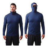 Camisa Ninja Proteção Uv50+ Pesca Protege À Insetos Marinho 