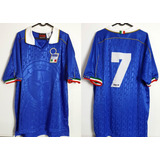 Camisa Oficial Futebol Itália Nike #7 De Jogo 1995 Raridade
