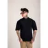 Camisa Oversized Masculina Over Gola Alta Estampada Mangona 