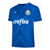 Camisa Palmeiras Oficial Torcedor Goleiro Home Azul 23/24