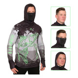 Camisa Pesca Touca Ninja