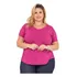 Camisa Plus Size Feminina T-shirt Malha Fria Básica Ótima 