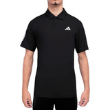 Camisa Polo adidas Tennis Club 3-stripes Preta E Branco