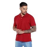 Camisa Polo Básica Masculina (vermelha, Gg)