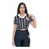 Camisa Polo Corinthians Oficial Cropeed Feminina Preto