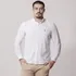 Camisa Polo De Linho Manga Longa Branca Social