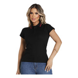 Camisa Polo Feminina Slim