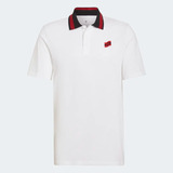 Camisa Polo Flamengo adidas Dna Branca 2022 Ha5383