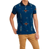 Camisa Polo Hollister Patterned