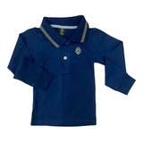 Camisa Polo Infantil Masculina Manga Longa Menino Bebê 