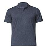 Camisa Polo Masculina Dry Fit Golf, Preto Mesclado, M