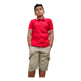 Camisa Polo Masculina Infantil Menino Algodão Tamanho 10 16