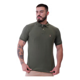 Camisa Polo Original Importada Masculina Piquet Verde Luxo