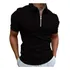 Camisa Polo Plus Size Manga Curta Com Zíper