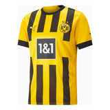 Camisa Puma Borussia Dortmund Home 2023 Masculina - Amarelo 