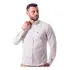Camisa Ralph Lauren Custom Fit Tattersal Orange Line Branca