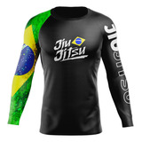 Camisa Rash Guard Jiu jitsu Térmica Uv50  Manga Longa