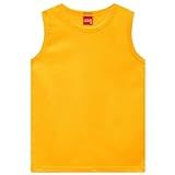Camisa Regata Infantil Kyly Menino Básica Blusa Tam 10 A 16 Cor:amarelo;tamanho:14