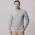 Camisa Rl Linho Masculina Manga Longa Verde Logo Laranja