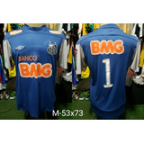 Camisa Santos Goleiro Gk Umbro Bmg Azul 2011 #1 
