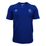 Camisa Santos Umbro Polo Viagem 2024 Azul Marinho Oficial