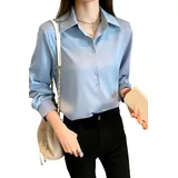 Camisa Seda Feminina De
