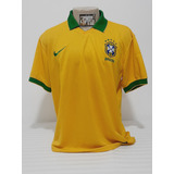 Camisa Seleção Brasil Amarelo 2013 Futebol Polo 5 Estrelas 