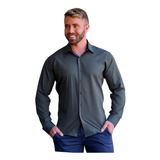 Camisa Slim Manga Longa