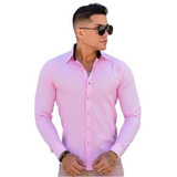 Camisa Slim Manga Longa