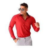 Camisa Slim Manga Longa