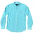 Camisa Social Azul Xadrez Masculina Premium Puro Algodão
