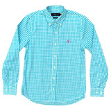 Camisa Social Azul Xadrez