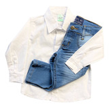 Camisa Social Calca Jeans