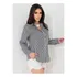 Camisa Social Feminina Listrada Blusa Listras Tendência Giz