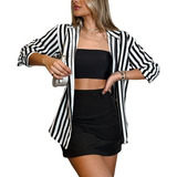 Camisa Social Feminina Listrada